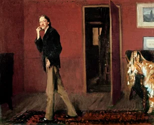 Robert Louis Stevenson y su esposa, 1885